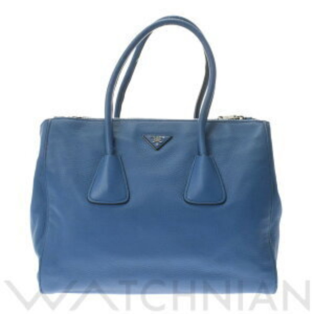 Prada Handbag Blue Leather Bag
